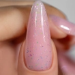 Saute Nails Top Hybrydowy z Efektem Holo Flakes