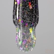 Saute Nails Top Hybrydowy z Efektem Silver Flash