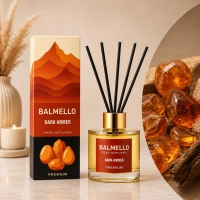 Zapach domowy dyfuzor Balmello Dark Amber Premium 120 ml Zapach domowy dyfuzor Balmello Dark Amber Premium 120 ml