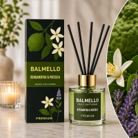 Zapach domowy dyfuzor Balmello Paczula i bergamotka Premium 120 ml Zapach domowy dyfuzor Balmello Paczula i bergamotka Premium 120 ml