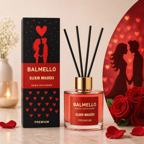 Zapach domowy dyfuzor Balmello Elixir Miłości Premium 120 ml
