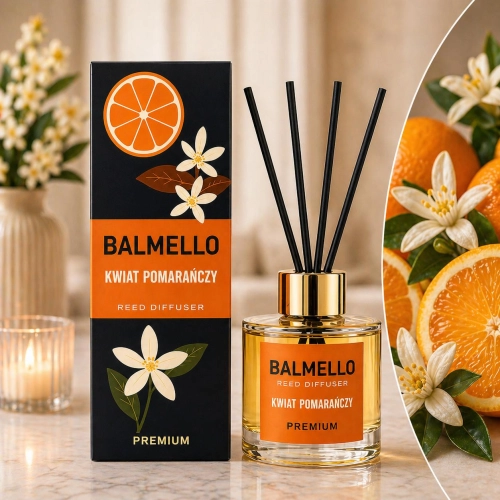Zapach domowy dyfuzor Balmello Kwiat pomarańczy Premium 120 ml
