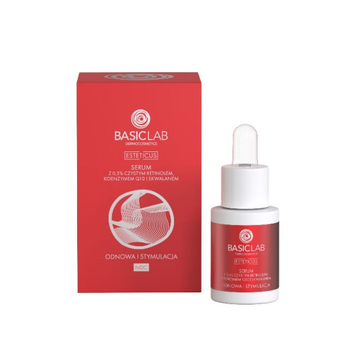 BASICLAB SERUM Z CZYSTYM RETINOLEM 0,5% ODNOWA I STYMULACJA 15 ML