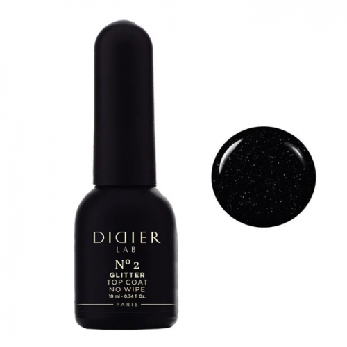 Didier Lab glitter top coat no wipe no 2 10ml