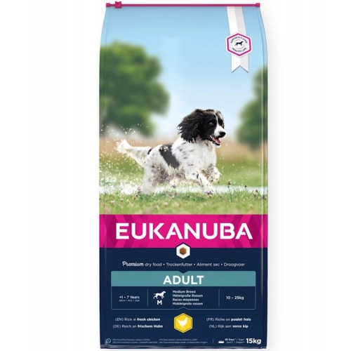 Eukanuba Adult Medium Breeds Chicken 15 kg