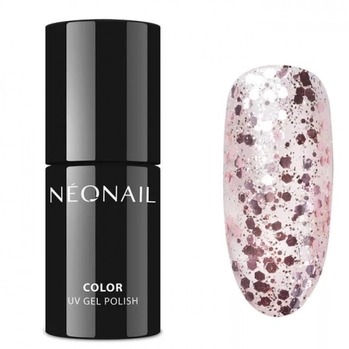 NEONAIL LAKIER HYBRYDOWY ROSE CONFETTI 7,2 ML