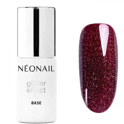 NEONAIL BAZA HYBRYDOWA GLITTER EFFECT BURGUND SHINE 7,2 ML