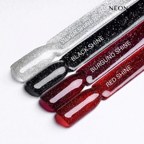 NEONAIL BAZA HYBRYDOWA GLITTER EFFECT BLACK SHINE 7,2 ML