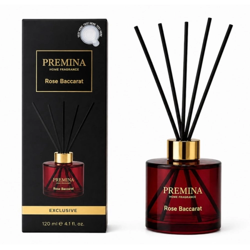 Dyfuzor zapachowy Rose Baccarat z patyczkami 120 ml Premina