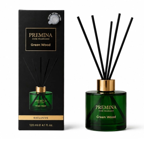 Dyfuzor zapachowy Green Wood z patyczkami 120 ml Premina