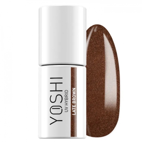 YOSHI LAKIER HYBRYDOWY LATE BROWN 6 ML - 318